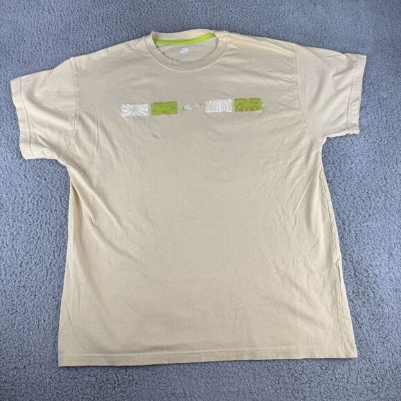 Nike DR9826-294 Men Sportswear Max 90 Tee Shirt‎ Spring Break Pale Vanilla Lg - Picture 1 of 15